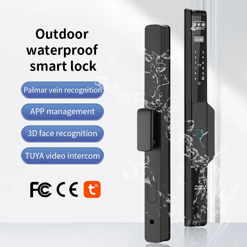 Fechadura de porta sem chave de alumínio